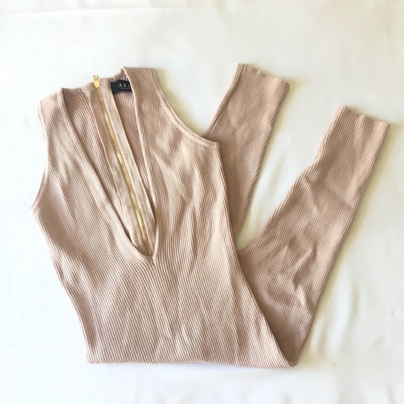 NWOT AKIRA Beige Sleeveless Jumpsuit Women Small - Picture 5 of 8